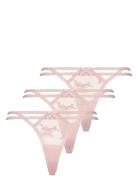 3-Pack String R G-streng Undertøj Pink Hunkemöller