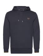 Tipped Hooded Sweatsh Tops Sweatshirts & Hoodies Hoodies Navy Fred Perry