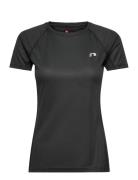 Women Core Running T-Shirt S/S Sport T-shirts & Tops Short-sleeved Black Newline