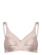 Glitter,Soft Bra White Lingerie Bras & Tops Soft Bras Tank Top Bras Cream Abecita