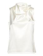Silk Top Tops Blouses Sleeveless White Rosemunde
