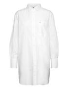 Org Co Hero Short Shirt Dress Ls Tops Shirts Long-sleeved White Tommy Hilfiger