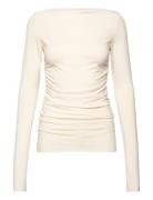 Lexi - Delicate Stretch Tops T-shirts & Tops Long-sleeved Cream Day Birger Et Mikkelsen