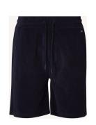 Hill Organic Cotton Terry Shorts Bottoms Shorts Casual Navy Lexington Clothing