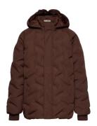 Jacket Quilted Foret Jakke Brown Minymo