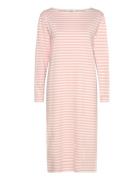 Soft Single Stripe Sille Dress Knælang Kjole Pink Mads Nørgaard