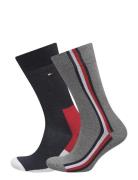 Th Men Iconic Hidden Sock 2P Underwear Socks Regular Socks Grey Tommy Hilfiger