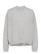 Moment Sweat Melange Tops Sweatshirts & Hoodies Sweatshirts Grey Moshi Moshi Mind
