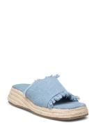 Pcmille Sandal Espadrillos Med Hæl Sandal Blue Pieces