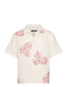Donso Fil Coupe Floral Shirt Tops Shirts Short-sleeved White J. Lindeberg