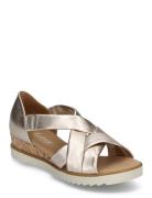 Wedge Sandal Flade Sandaler Gold Gabor