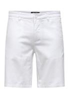 Onsmark 0011 Cotton Linen Shorts Noos Bottoms Shorts Chinos Shorts White ONLY & SONS