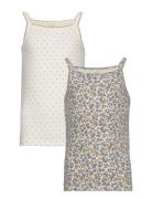 Filipa - Top 2-Pack Tops T-shirts Sleeveless Multi/patterned Hust & Claire