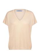 Mscarlina Batsleeve Knit Tee Tops T-shirts & Tops Short-sleeved Orange Minus