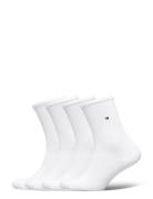 Th Women 4P Sock Ecom Underwear Socks Regular Socks White Tommy Hilfiger