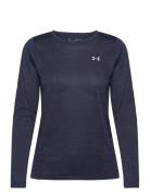 Tech Ls Crew Twist Sport Sweatshirts & Hoodies Sweatshirts Navy Under Armour