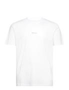 Slhaspen Print Ss O-Neck Tee Noos Tops T-Kortærmet Skjorte White Selected Homme