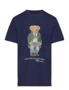 Polo Bear Cotton Jersey Tee Tops T-Kortærmet Skjorte Navy Ralph Lauren Kids