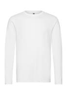 Mel Long Sleeve Gots Tops T-Langærmet Skjorte White Double A By Wood Wood