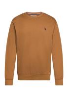 Uspa Sweat O Neck Adler Men Tops Sweatshirts & Hoodies Sweatshirts Brown U.S. Polo Assn.