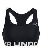 Ua Hg Mid Branded Sport Bras & Tops Sports Bras - All Black Under Armour