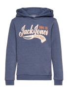 Jjelogo Sweat Hood 2 Col 23/24 Sn Mni Tops Sweatshirts & Hoodies Hoodies Navy Jack & J S