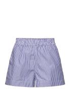 Rhdes Pop Strp Pul On Shrt Bottoms Shorts Casual Shorts Blue French Connection