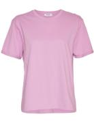 Mschterina Organic Small Logo Tee Tops T-shirts & Tops Short-sleeved Pink MSCH Copenhagen