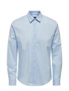 Onsandy Slim Easy Iron Poplin Shirt Noos Tops Shirts Casual Blue ONLY & SONS