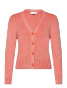 Viril Multi Short L/S Knit Cardigan-Noos Tops Knitwear Cardigans Pink Vila