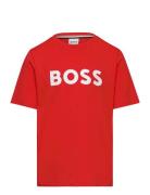 Short Sleeves Tee-Shirt Tops T-Kortærmet Skjorte Red BOSS