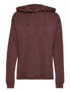 Hood Sweater Wool Tops Sweatshirts & Hoodies Hoodies Brown Lindex