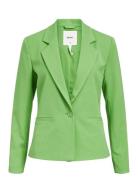 Objlisa L/S Button Blazer Noos Blazers Single Breasted Blazers Green Object