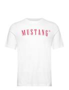 Style Austin Tops T-Kortærmet Skjorte White MUSTANG
