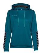 Hmlauthentic Poly Hoodie Woman Sport Sweatshirts & Hoodies Hoodies Blue Hummel