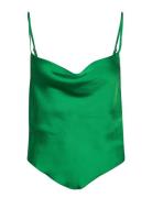 Strap Top Tops Blouses Sleeveless Green Barbara Kristoffersen By Rosemunde