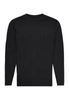 Slhaspen Ls O-Neck Tee Noos Tops T-Langærmet Skjorte Black Selected Homme