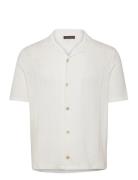 Mattis Reg Shirt S-S Designers Shirts Short-sleeved White Oscar Jacobson