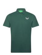 Printed Polo 2 Tops Polos Short-sleeved Green Castore