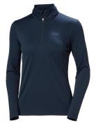 W Hh Lifa Active Solen 1/2 Zip Sport Sweatshirts & Hoodies Fleeces & Midlayers Navy Helly Hansen