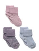 Ida Glitter Socks - 3-Pack Sokker Strømper Multi/patterned Mp Denmark