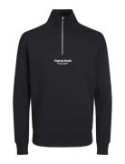 Jorvesterbro Sweat Quarter Zip Hn Noos Tops Sweatshirts & Hoodies Sweatshirts Black Jack & J S