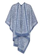 Floral Cotton Ruana Accessories Scarves Lightweight Scarves Blue Lauren Ralph Lauren