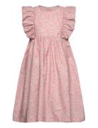 Dress In Liberty Fabric Dresses & Skirts Dresses Casual Dresses Short-sleeved Casual Dresses Pink Huttelihut