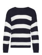 Kogsif Ls Striped Pullover Knt Tops Knitwear Pullovers Multi/patterned Kids Only