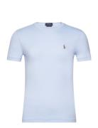 Custom Slim Fit Soft Cotton T-Shirt Designers T-Kortærmet Skjorte Blue Polo Ralph Lauren