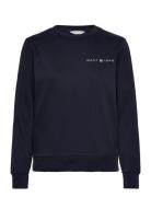 Reg Printed Graphic C-Neck Tops Sweatshirts & Hoodies Sweatshirts Blue GANT