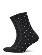 Th Women Sock Dot 2P Underwear Socks Regular Socks Black Tommy Hilfiger