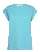 Cc Heart T-Shirt Tops T-shirts & Tops Short-sleeved Blue Coster Copenhagen