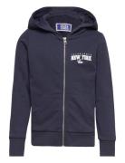 Jjcory Sweat Zip Hood Jnr Tops Sweatshirts & Hoodies Hoodies Navy Jack & J S